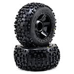 Pro-Line Badlands 3.8 inch Tire w/Desperado 17mm MT Wheel - 0.5 Inch Offset - pro1178-11 Pro-Line Badlands 3.8 inch Tire w/Desperado 17mm MT Wheel - 0.5 Inch Offset