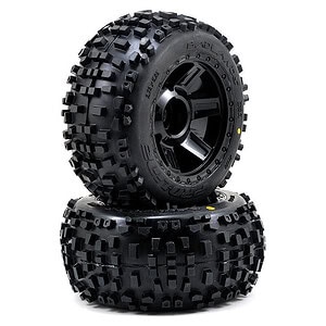Pro-Line Badlands 3.8 inch Tire w/Desperado 17mm MT Wheel - 0.5 Inch Offset