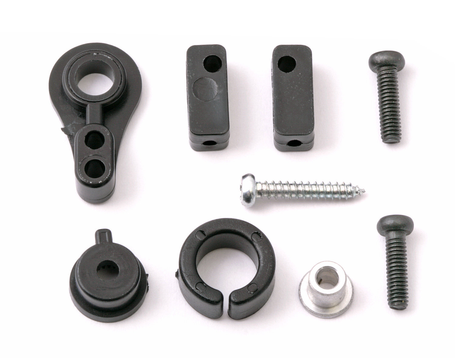 RC Car Parts Kit. High-quality RC car parts including shocks, screws, and mounts for RC car upgrades.