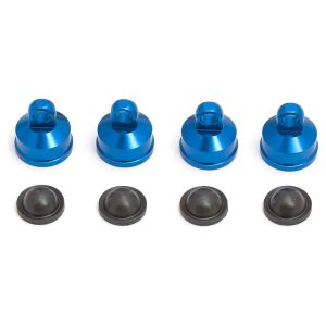 Team Associated FT MGT Blue Aluminum Shock Caps qty 4