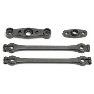 High-quality RC car suspension arms set for enhanced off-road performance. Durable plastic components for RC racing enthusiasts.