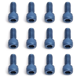 Team Associated FT Screws Blue Aluminum 4-40 x 1/4 in SHCS