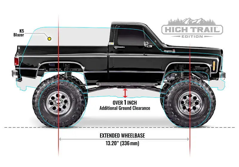 1/10 TRX-4 Scale and Trail Crawler with 1979 Chevrolet K10 Truck Body Scale 4WD Electric Truck Blue 92056-4-BLUE