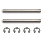 Durable metal RC car drive shafts with 4 locking clips for off-road and on-road RC vehicles.
