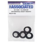 Team Associated Aluminum Differential Height Inserts for B6-1 Black - asc91793_1 Team Associated Aluminum Differential Height Inserts for B6-1 Black