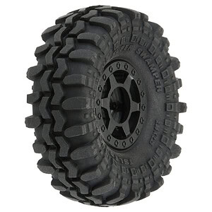 Pro-Line 1:24 Interco Super Swamper Front/Rear 1.0 inch Tires Pre-Mounted on 7mm Black Holcomb Wheels (4)