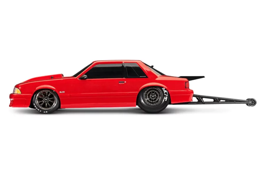 Drag Rtr Mustang 1/10 Traxxas Ford Mustang 5.0 RTR Drag Slash - Red - RC Car World