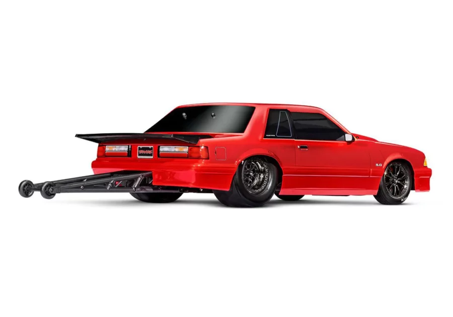 Drag Rtr Mustang 1/10 Traxxas Ford Mustang 5.0 RTR Drag Slash - Red - RC Car World