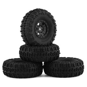 Pro-Line SCX24 1.0 Trencher Pre-Mounted Tires w/Impulse Wheels - Black