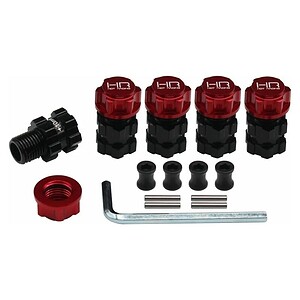 Hot Racing Aluminum 17mm Hubs 10mm Offset Arrma Bigrock Granite Senton HRATF117XT02