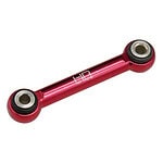 High-quality red RC car suspension link for improved handling and durability.