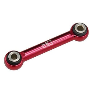 High-quality red RC car suspension link for improved handling and durability.