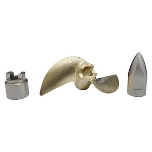 Hot Racing 42x60mm Brass Prop Set SS Bullet Nut Drive Dog Tra M41/Spartan HRSPN1000E