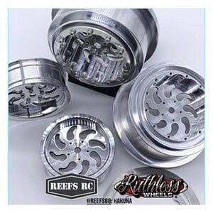 Reefs RC Kahuna Beadlock Drag Wheels (Set of 4) w/Rings and Hardware