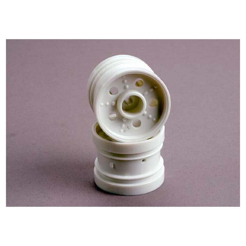 Traxxas Wheels  white  (rear) (2) (Tom Cat)