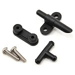 Traxxas Water pick-up backing plate tee-fitting and (2) 3x12 RM stainless screws TRA1588