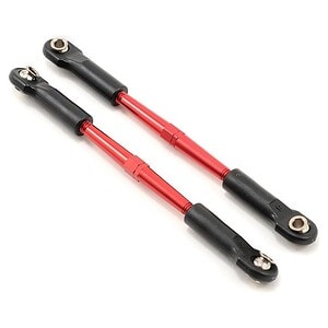 Traxxas Turnbuckles Alum (Red) Toe Links 61mm (2) (Fits Stampede) TRA2336X