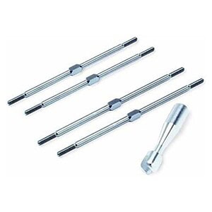 Traxxas Turnbuckles Titanium 94mm (front tie rods) (2)/ billet aluminum wrench TRA2338X