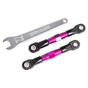 Traxxas Rear Camber Links (TUBES Pink 7075-T6 Alum) (2) w/Wrench TRA2443P