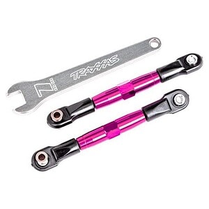 Traxxas Front Camber Links (TUBES Pink 7075-T6 Alum) (2) w/Wrench TRA2444P