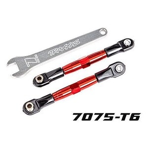 Traxxas Front Camber Links (TUBES Red 7075-T6 Alum) (2) w/Wrench TRA2444R
