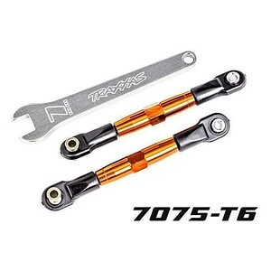 Traxxas Front Camber Links (TUBES Orange 7075-T6 Alum) (2) w/Wrench TRA2444T