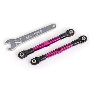 Traxxas Toe links front (TUBES pink-anodized 7075-T6 aluminum stronger than titanium) (2) TRA2445P