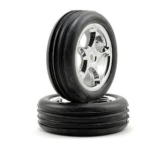 Traxxas Tires & Wheels Assembled (Tracer 2.2 Chrome Anaconda) Bandit Rear TRA2471R