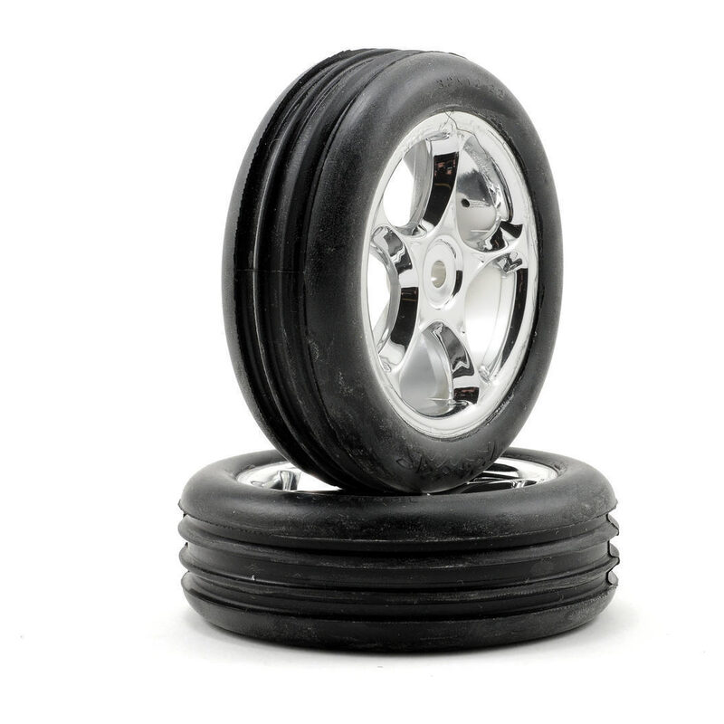 Traxxas Tires & Wheels Assembled (Tracer 2.2 Chrome Anaconda) Bandit Rear TRA2471R - tra2471r-jpg Traxxas Tires & Wheels Assembled (Tracer 2.2 Chrome Anaconda) Bandit Rear TRA2471R