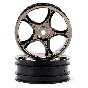 Traxxas Wheels Tracer 2.2 (black chrome) (2) (Bandit front)