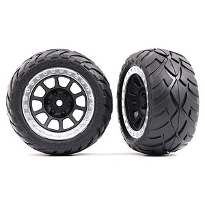 Traxxas Tires & Wheels Assembled (Grey Dual Profile 1.5/2.2) TRA2478G