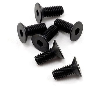 Traxxas Screws 4x10mm countersunk machine (hex drive) (6) TRA2535