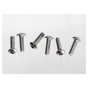Traxxas Screws 3x10 button-head machine (hex drive) (stainless steel) (6) TRA2577X
