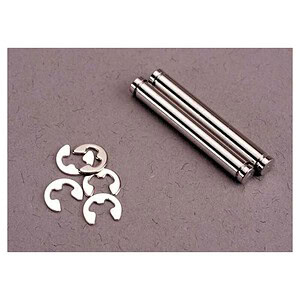 Traxxas Suspension pins 23mm hard chrome (2)/ E-clips (4) TRA2635