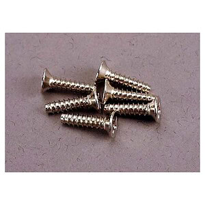 Traxxas Screws 3x12mm countersunk self-tapping (6) TRA2648