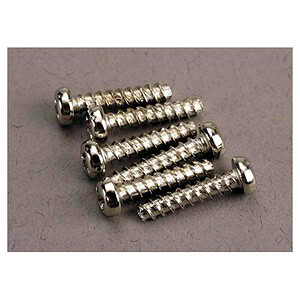 Traxxas Screws 3x14mm roundhead self-tapping (6) TRA2677