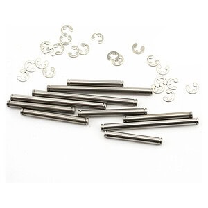 Traxxas Suspension Pin Set Stainless steel. (W/E-Clips) (TRX-1) TRA2739