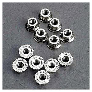 Traxxas Nuts 3mm flanged (12) TRA2744