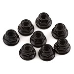 Traxxas Nuts 3mm nylon locking flanged black (8) TRA2744X