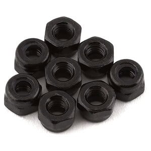 Traxxas Nuts 3mm nylon locking black (8) TRA2745X