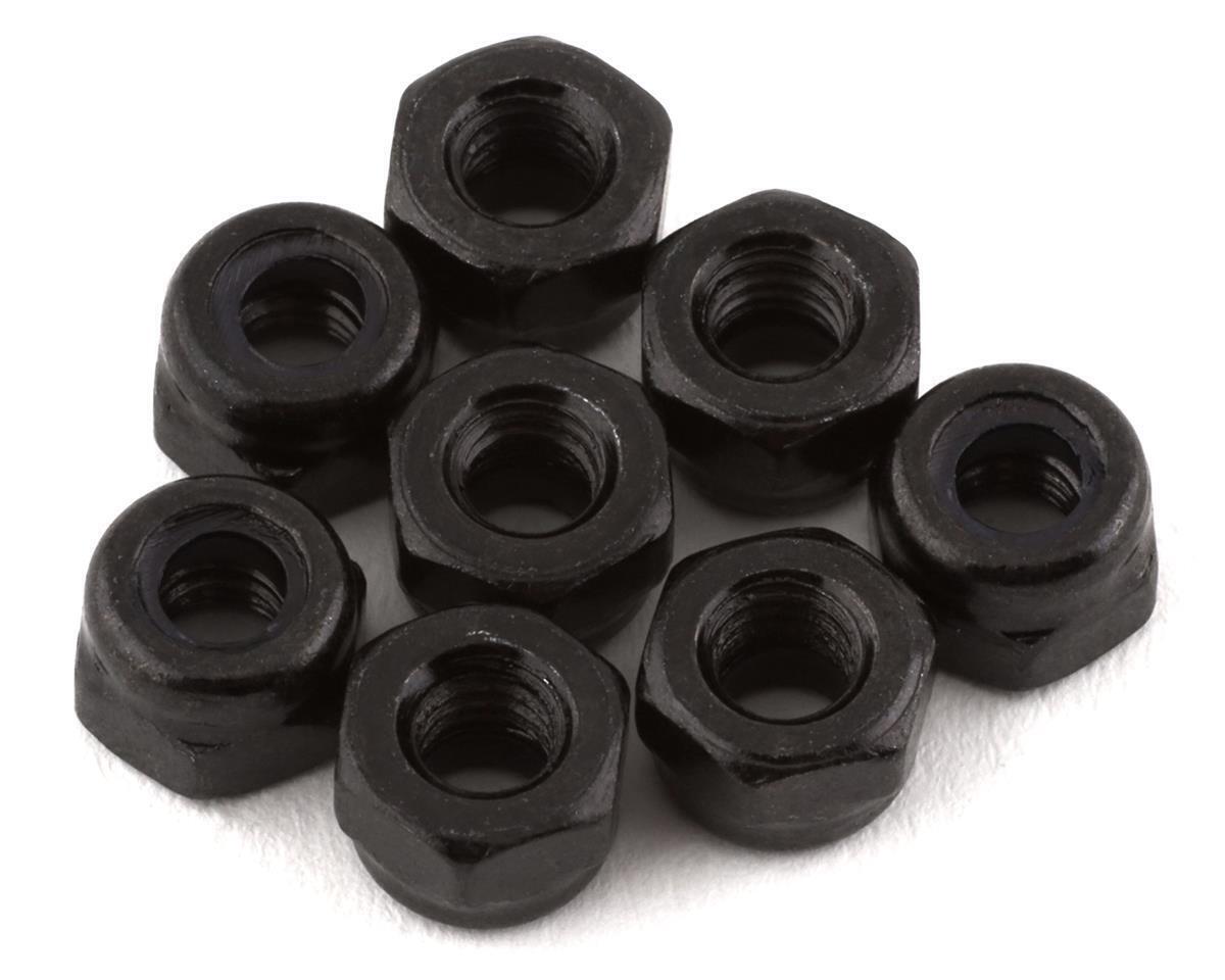 Traxxas Nuts 3mm nylon locking black (8) TRA2745X