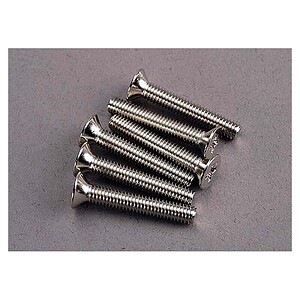 Traxxas Screws 4x25mm countersunk machine (6) TRA3168
