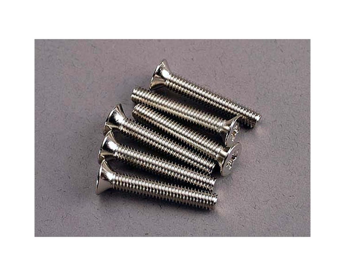 Traxxas Screws 4x25mm countersunk machine (6) TRA3168