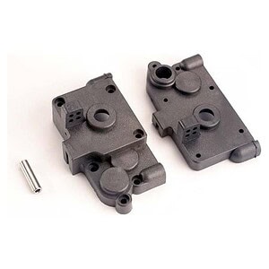 Traxxas Gearbox halves (l&r) w/ idler gear shaft TRA3191