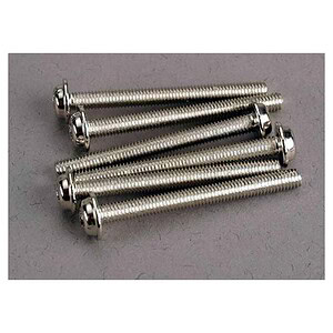 Traxxas Screws 3x30mm washerhead machine (6) TRA3196
