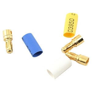 Traxxas Bullet connectors male 3.5mm (3) / heat shrink TRA3342