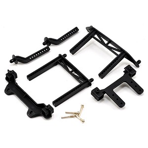 Traxxas Body Mounts Front/Rear & Adjustable Posts (Fits Bandit/Rustler/Stampede) TRA3619