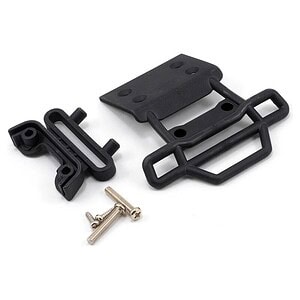 Traxxas Bumper front / bumper mount front / 4x23mm RM (2)/ 3x10mm RST (2) (black) TRA3621