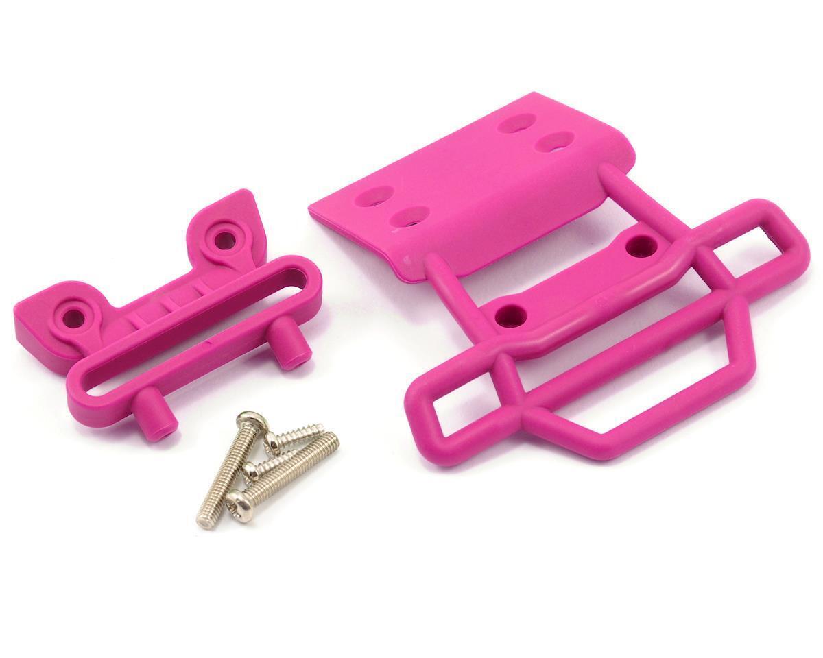 Traxxas Bumper front / bumper mount front / 4x23mm RM (2)/ 3x10mm RST (2) (pink) TRA3621P