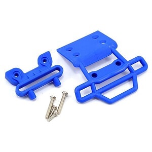 Traxxas Bumper front / bumper mount front / 4x23mm RM (2)/ 3x10mm RST (2) (blue) TRA3621X